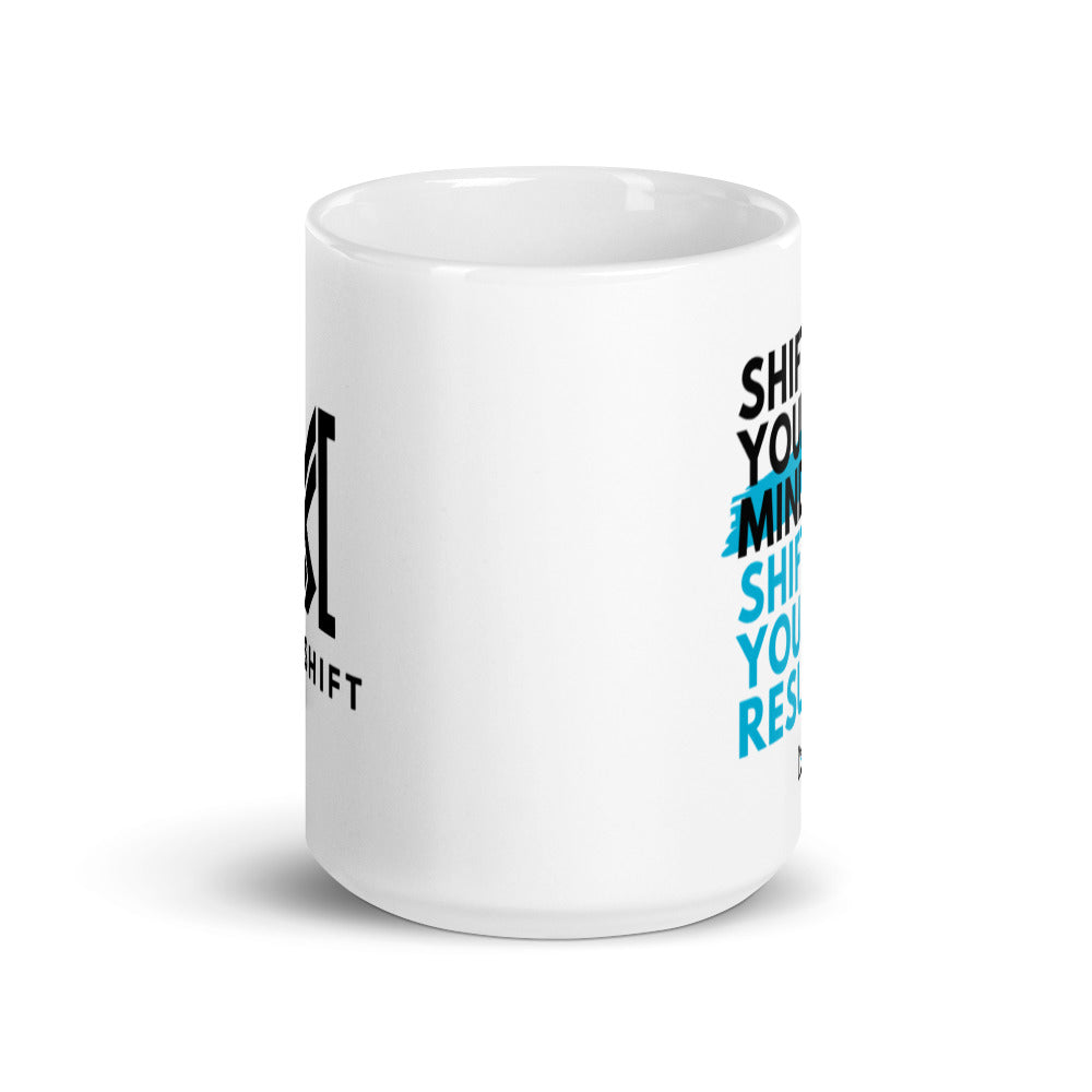 White glossy mug