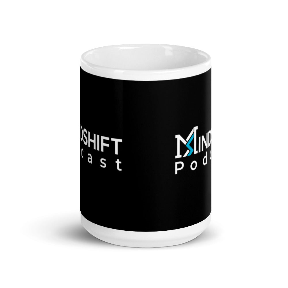 White glossy mug