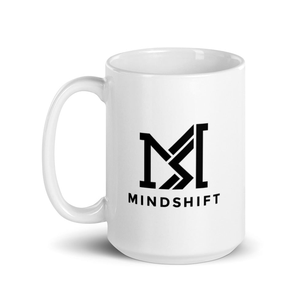White glossy mug