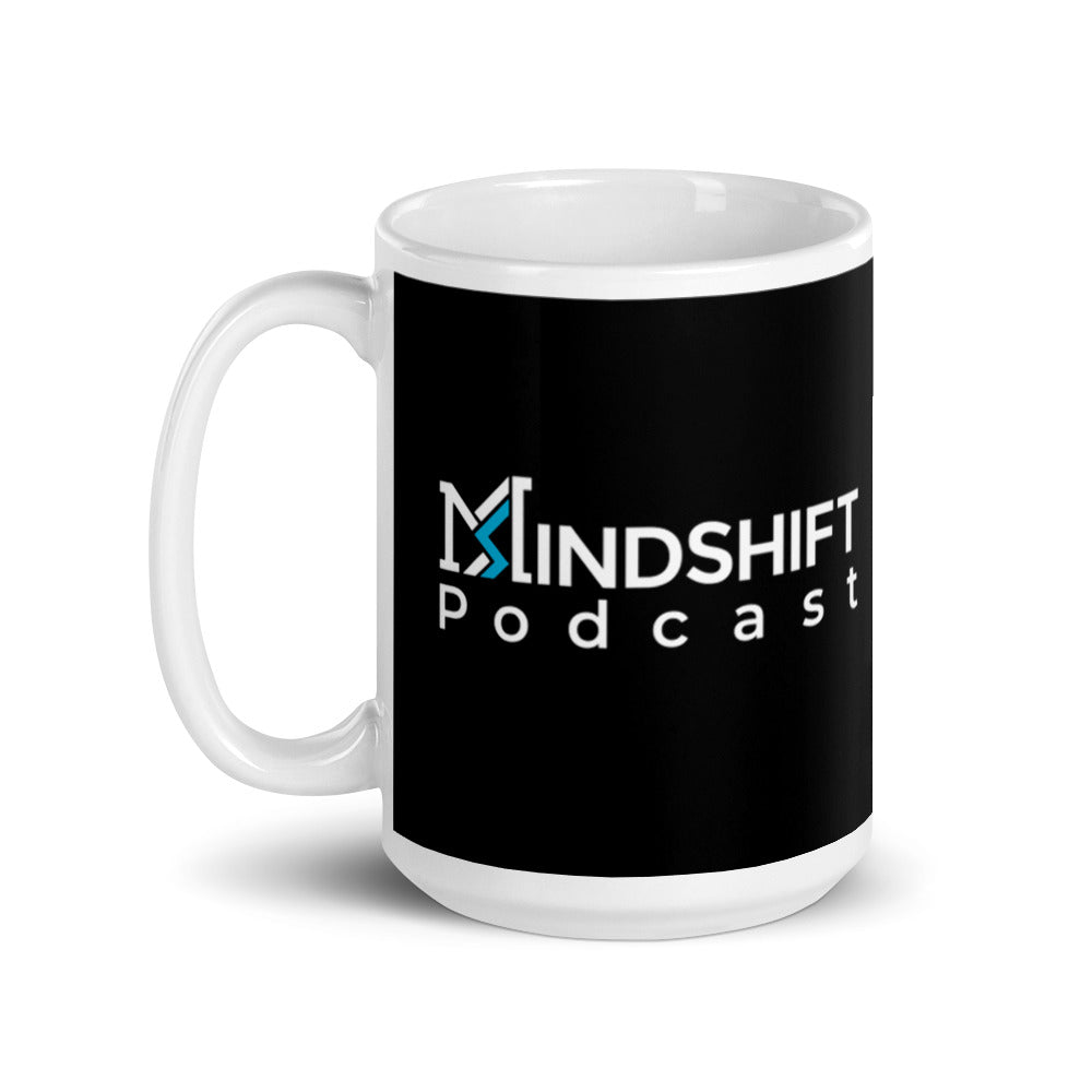 White glossy mug