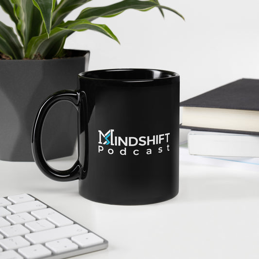 MindShift Podcast Black Glossy Mug
