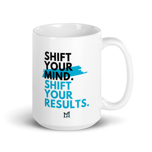 White glossy mug