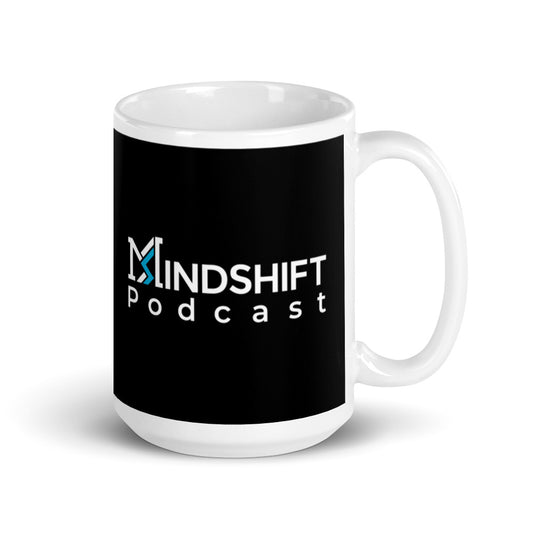White glossy mug